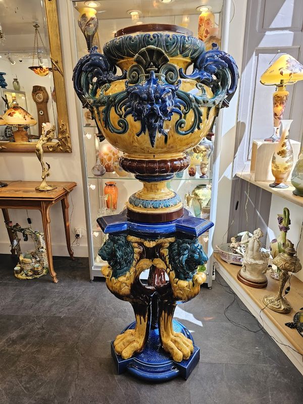 Sarreguemines Monumental Complet En Céramique
