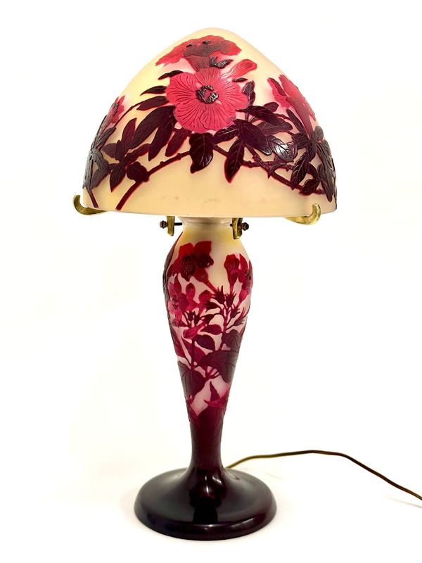 Emile Gallé Lampe Champignon "Bignones"