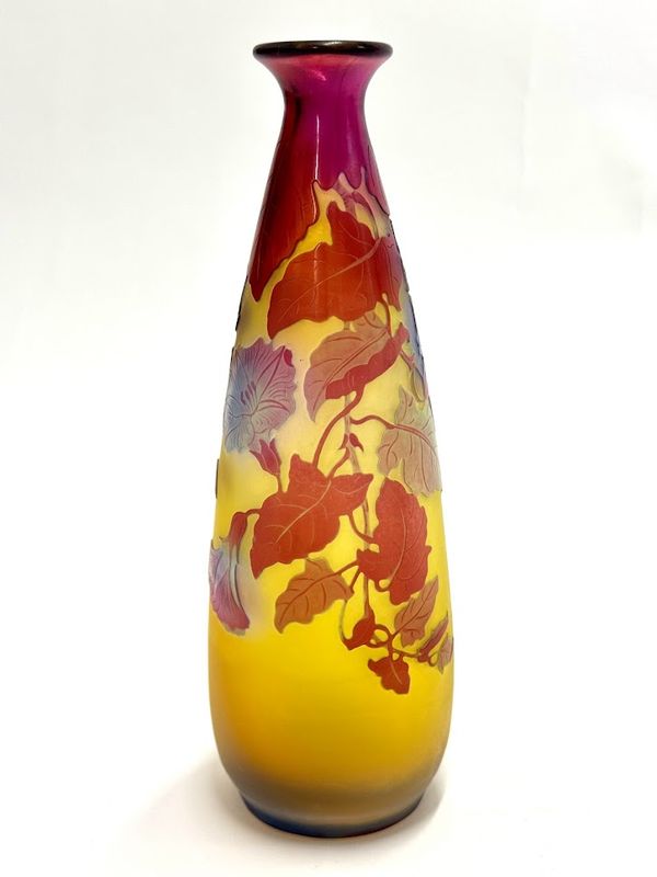 Emile Gallé Vase Soliflore "Volubilis"