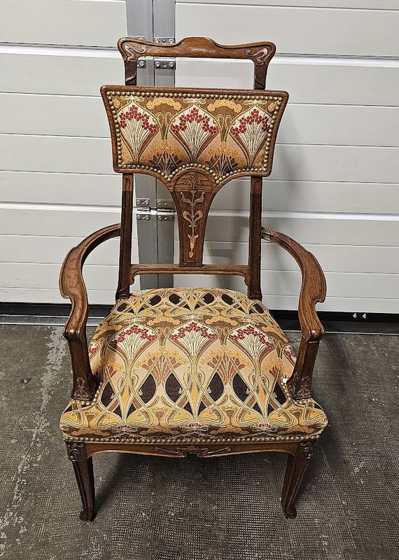 Fauteuil de Bureau Art Nouveau