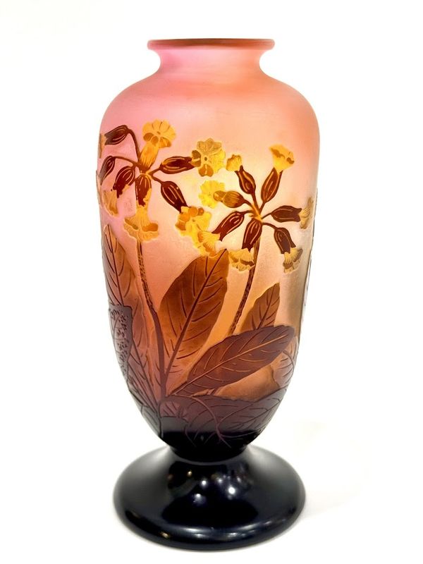 Emile Gallé Vase "Primevères Officinales"