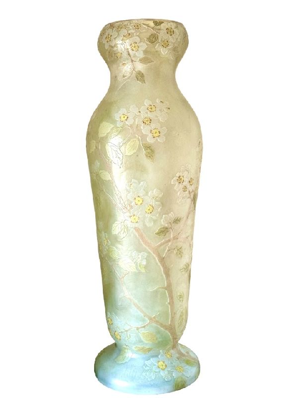 Legras Monumental Vase "Fleurs de Pommier"