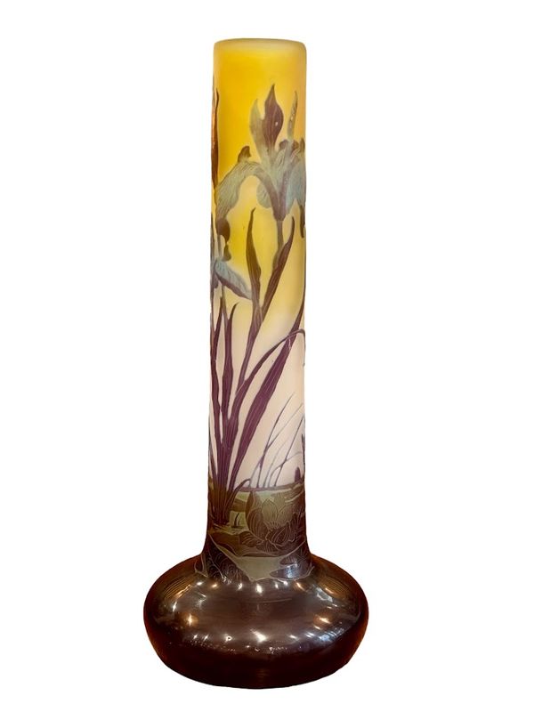 Emile Gallé Vase "Aux Iris"
