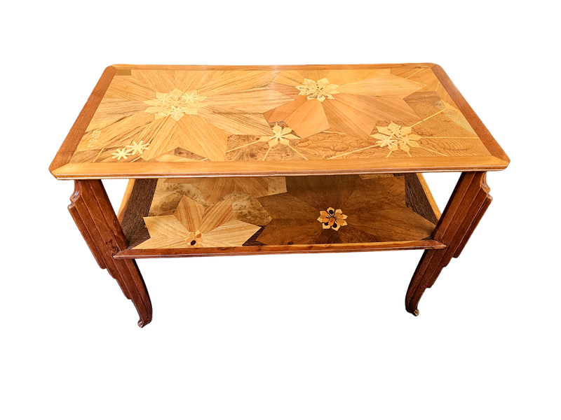 Emile Gallé Table Basse Moderniste "Fleurs Stylisées"
