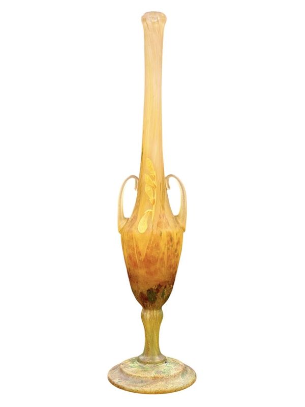 Daum Nancy Vase Art Nouveau "Aux Freesias"