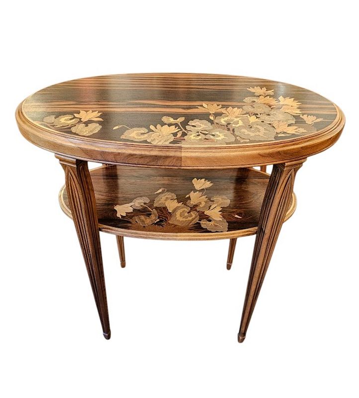 Emile Gallé Table Volante "Cyclamens"