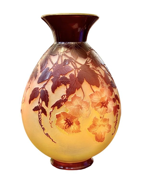 Emile Gallé Vase "Cobées Rouges"