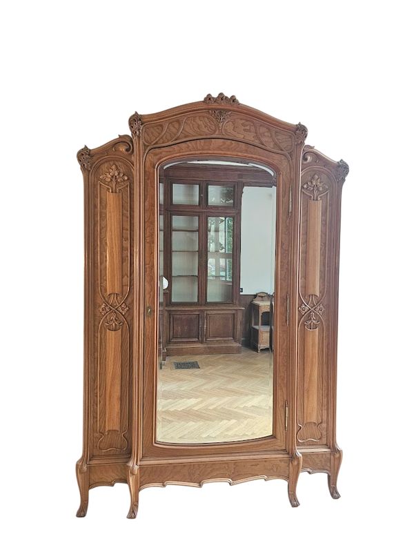 Chambre à Coucher Art Nouveau Ecole de Nancy "Anémones"