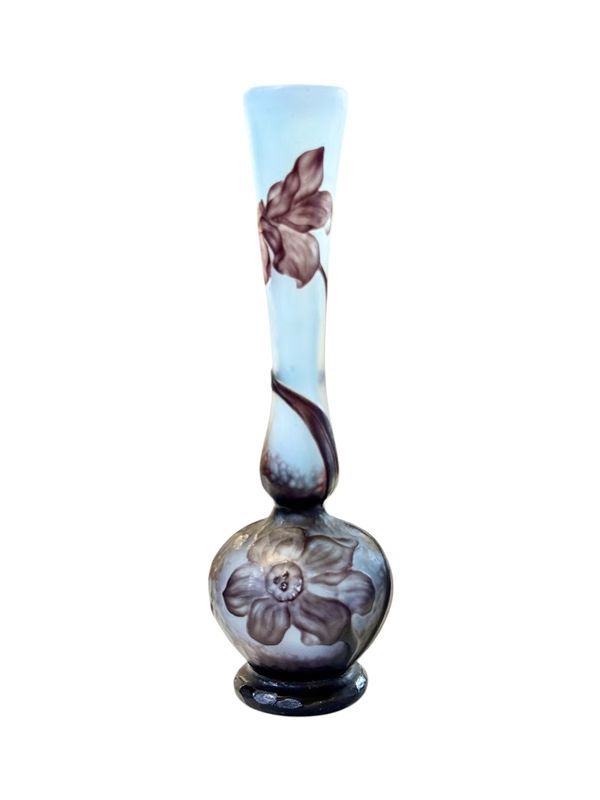 Daum Vase Soliflore "Anémones"