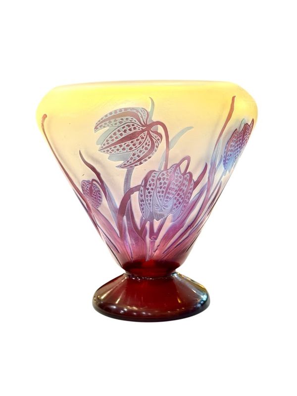 Emile Gallé Vase "Fritillaires Pintades"