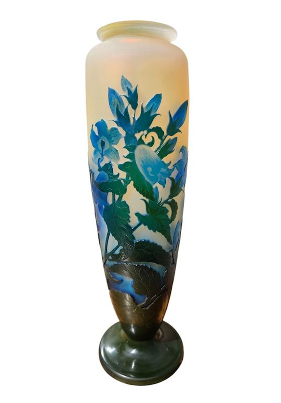 Emile Gallé Vase "Campanules Bleues"