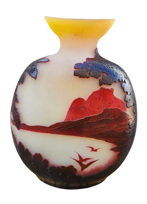 Emile Gallé Important Vase "Rio de Janeiro"
