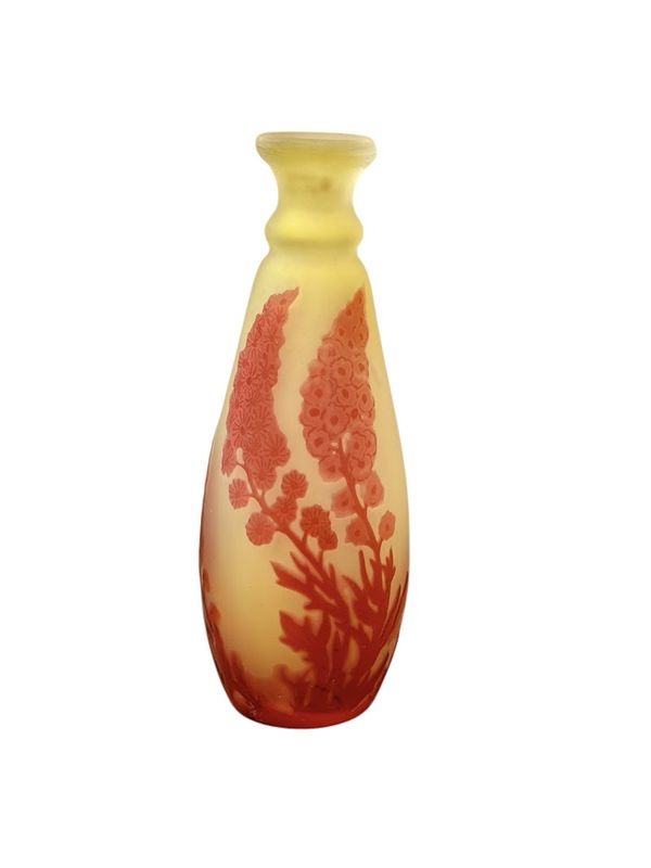 Emile Gallé Vase Soliflore "Acanthes"