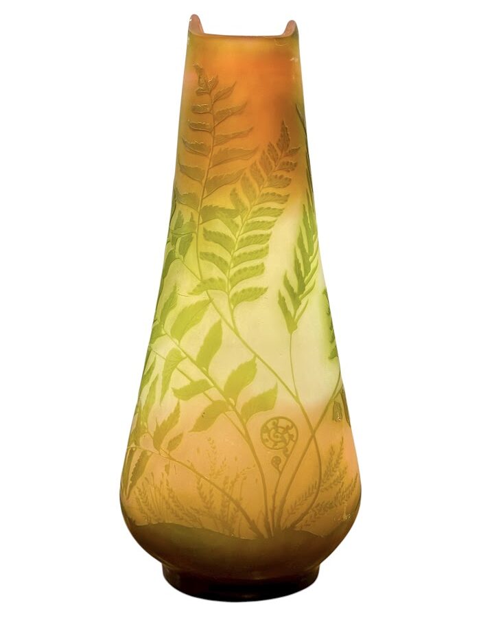 Emile Gallé Grand Vase "Fougère Scolopendre"