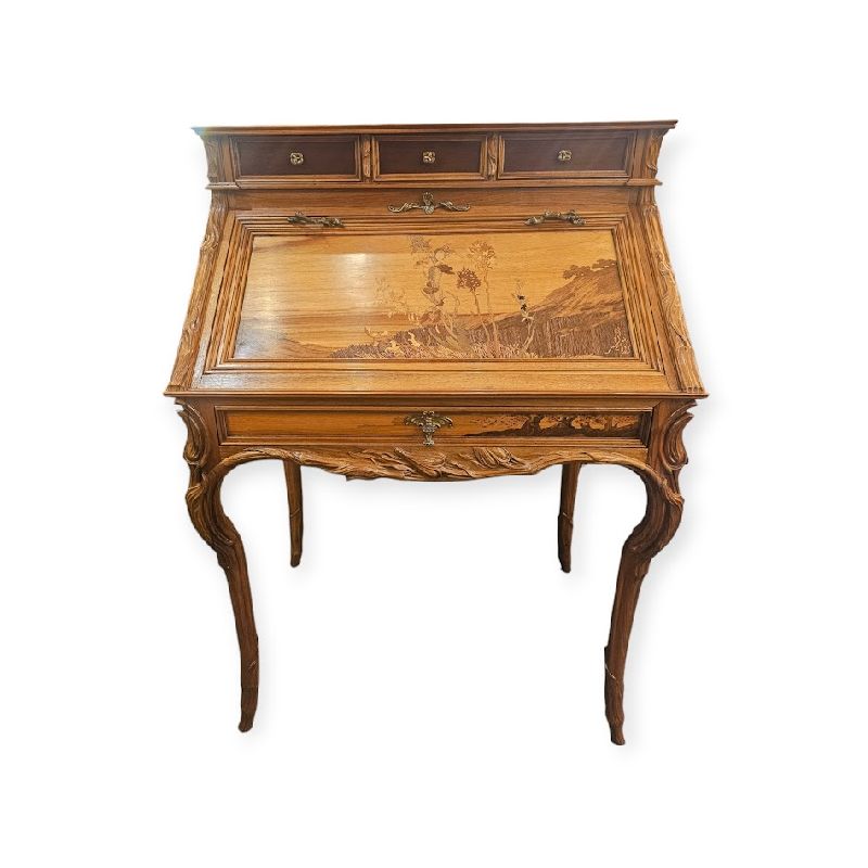 Emile Gallé Exceptionnel Bureau "Foret Lorraine"