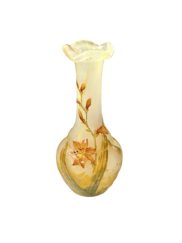 Daum Nancy Vase Soliflore "Freesias"