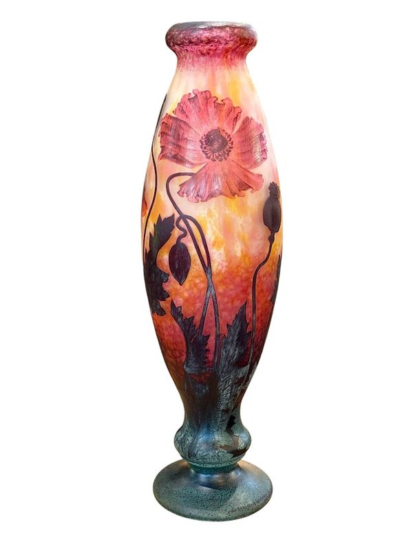 Vase Daum Art Nouveau "Aux Pavots"