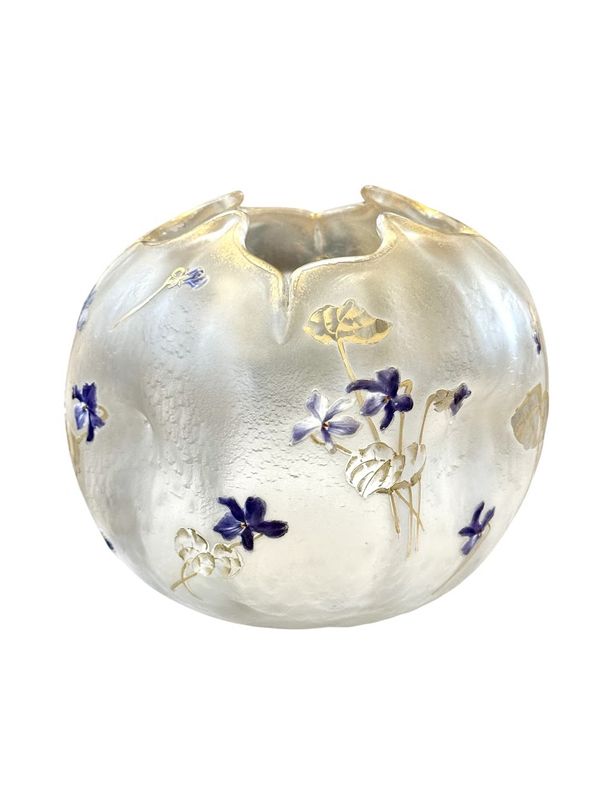 Vase Boule Montjoye “Aux Violettes”