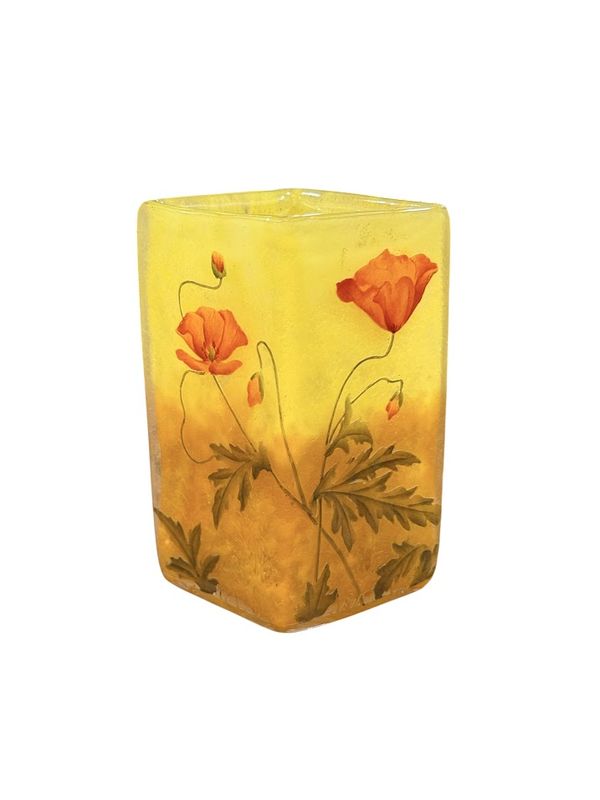 Daum Nancy Vase “Aux Coquelicots”