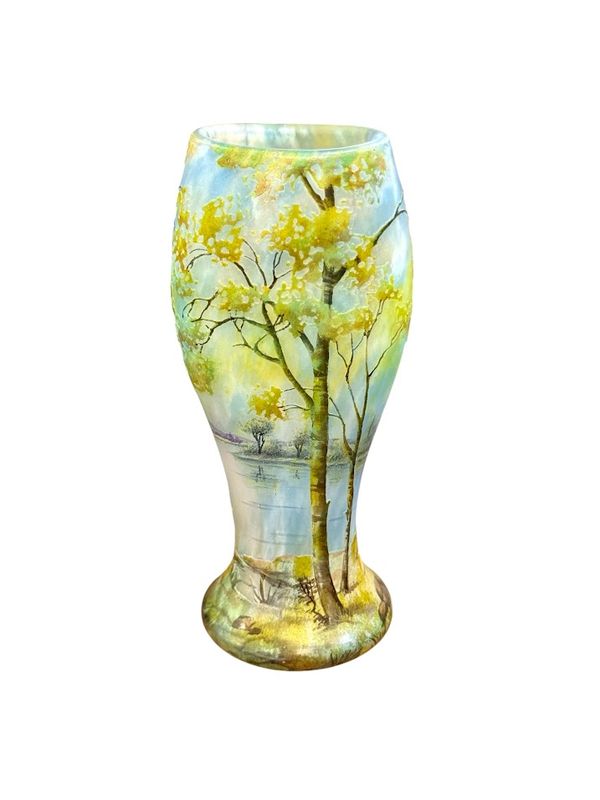 Daum Nancy Vase “Paysage de Printemps”
